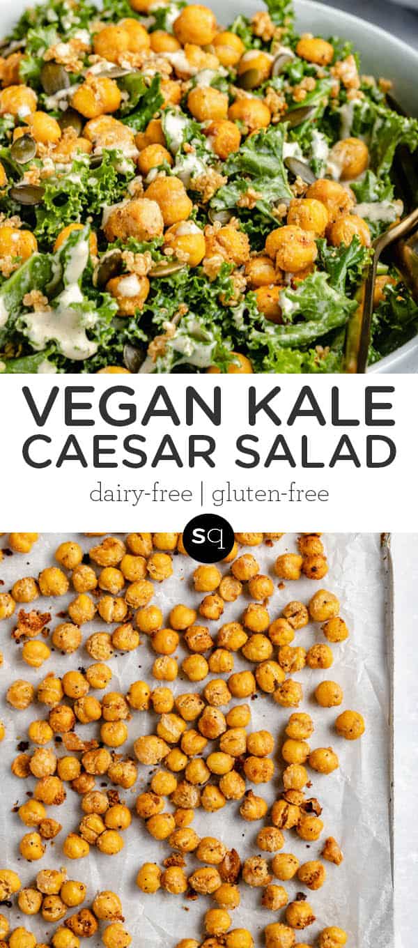 Vegan Kale Caesar Salad Simply Quinoa