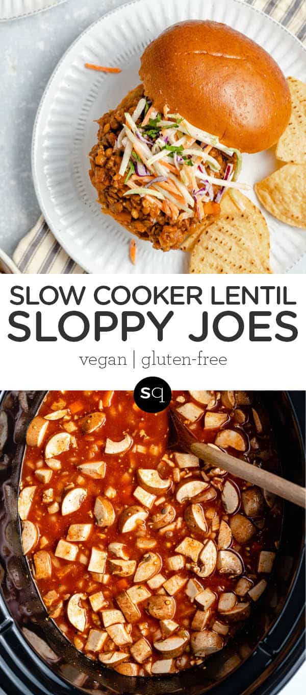 Slow Cooker Lentil Sloppy Joes {Vegan + GF} - Simply Quinoa
