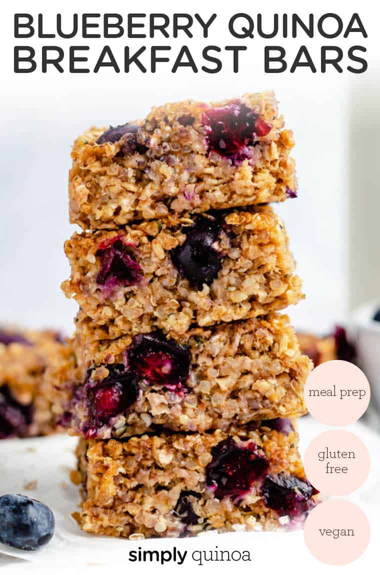 Blueberry Breakfast Bars {Gluten-Free & Vegan} - Simply Quinoa