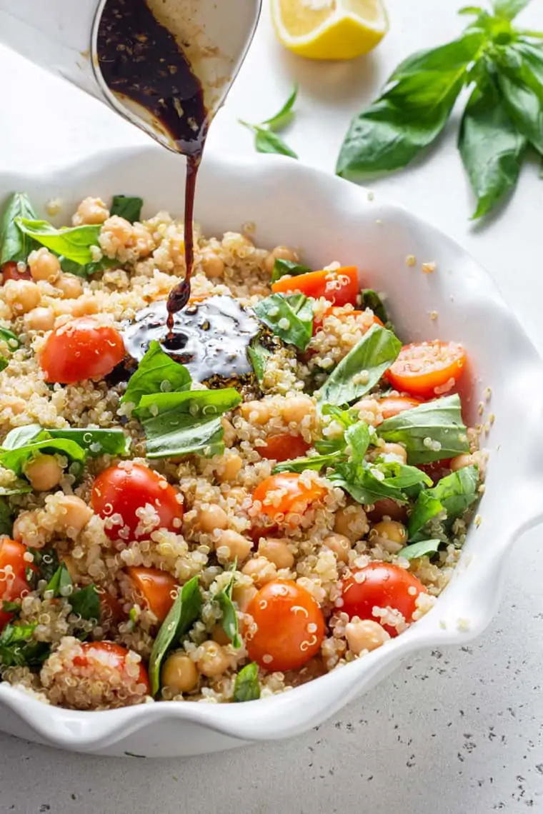 Caprese Quinoa Salad Recipe (Vegan & Gluten Free) | Simply Quinoa
