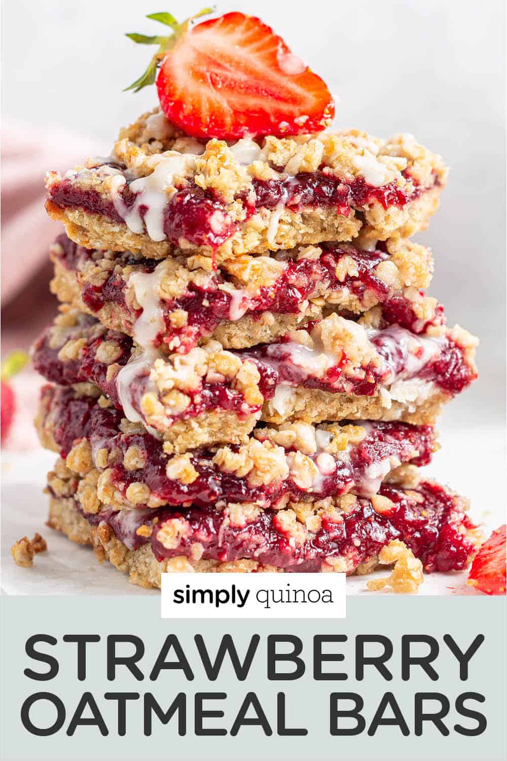 Strawberry Oatmeal Bars (Vegan & Gluten-Free) - Simply Quinoa