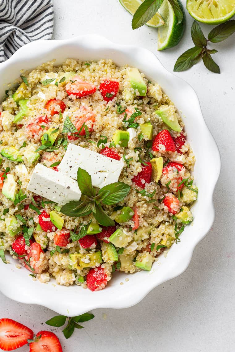 Strawberry Quinoa Salad with Feta {Gluten-Free} - Simply Quinoa