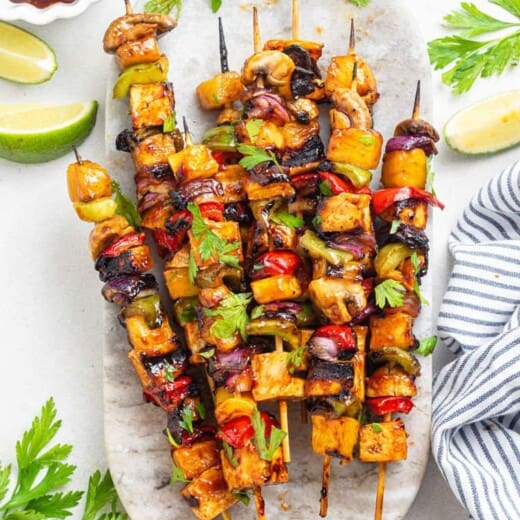 Grilled Pineapple and Tofu Kebabs - Simply Quinoa