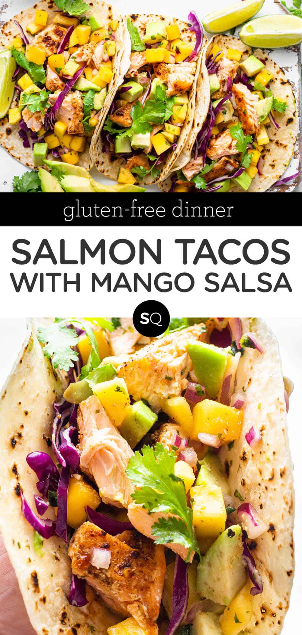 The BEST Salmon Tacos {with Mango Salsa} - Simply Quinoa