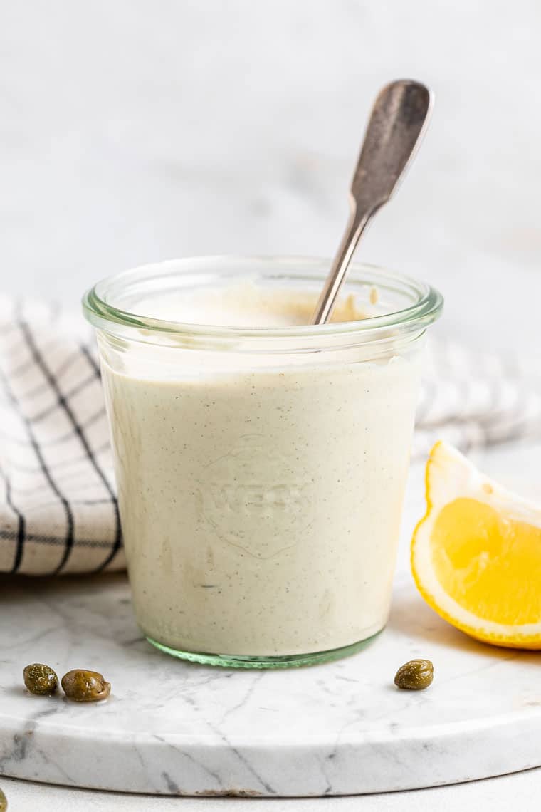 Easy Vegan Caesar Dressing Recipe {No Cashews!} - Simply Quinoa