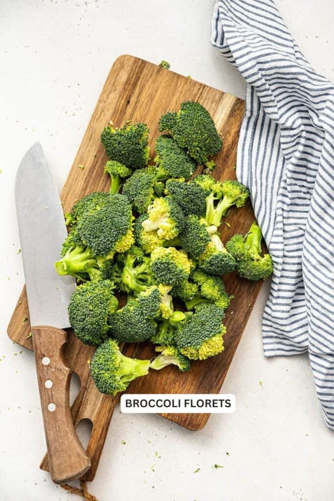 Ingredients for How to Cook Broccoli in the Microwave.