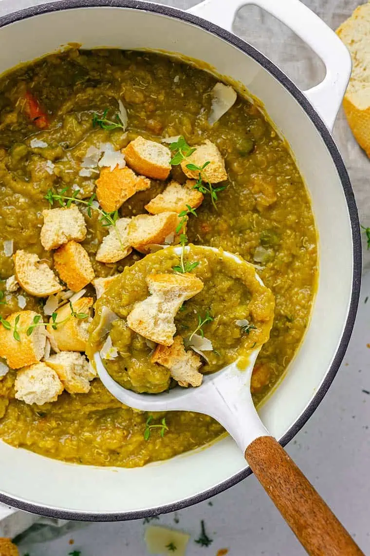 Slow Cooker Split Pea Soup  Hearty + Amazing • FIVEheartHOME