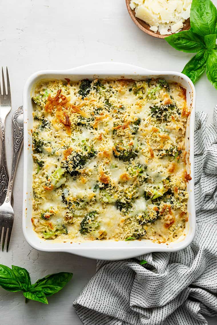 Lightened Up Broccoli Casserole Recipe | Simply Quinoa