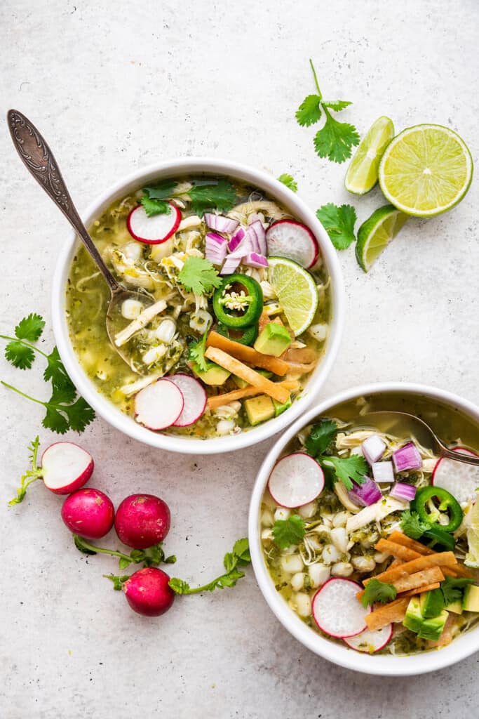 Pozole Verde (With Chicken or Tofu) | Simply Quinoa