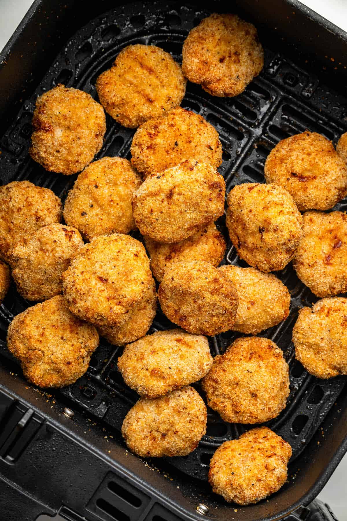 Homemade chicken nuggets in air fryer